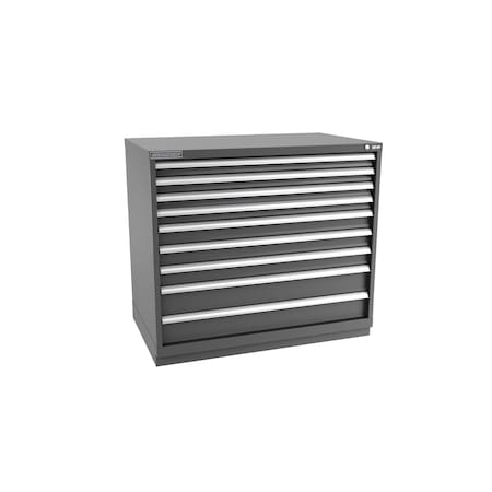 Champion Tool Storage Modular Drawer Cabinet, 9 Drawer, Dark Gray, Steel, 47 in W x 28-1/2 in D x 41-3/4 in H E18000902ILCFTB-DG